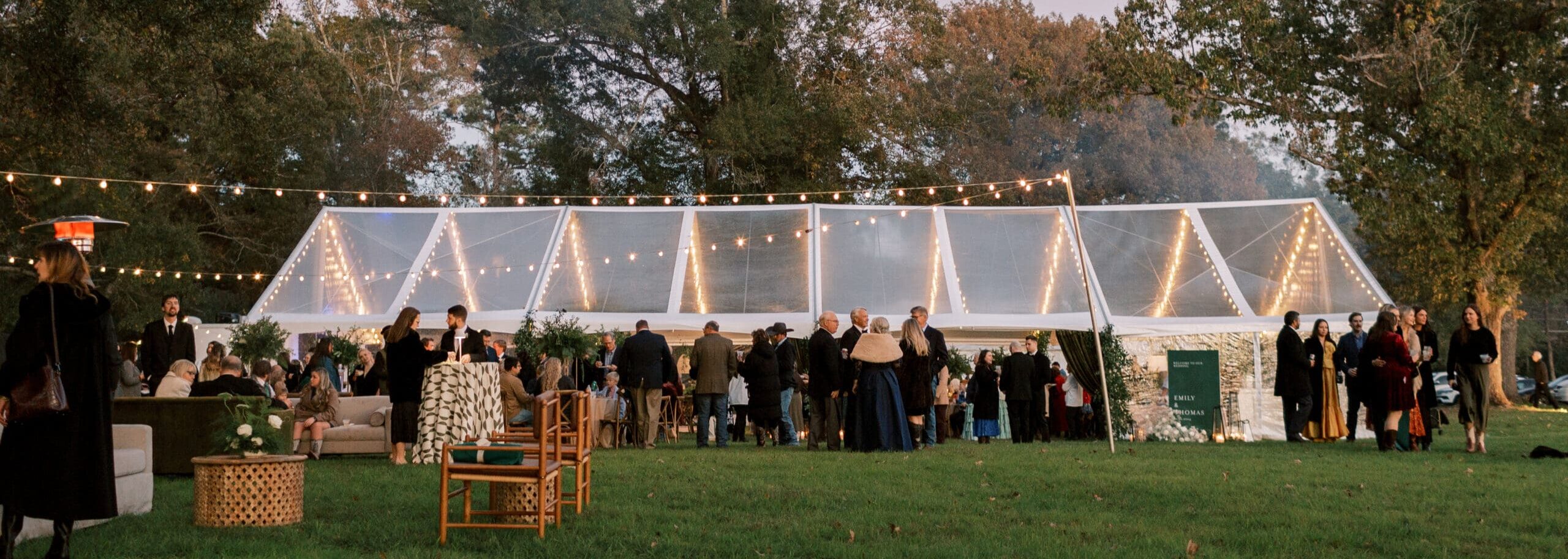 A luxury outdoor wedding in the forest